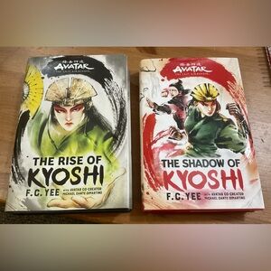 F.C.Yee The Last AIrbender Book series duo/set of hardcover Kyoshi book 1 and 2.